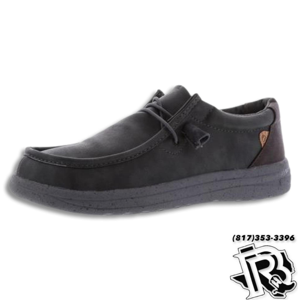 “ PAUL “  | CHARCOAL WAXED MEN'S CASUAL CANVAS SHOE