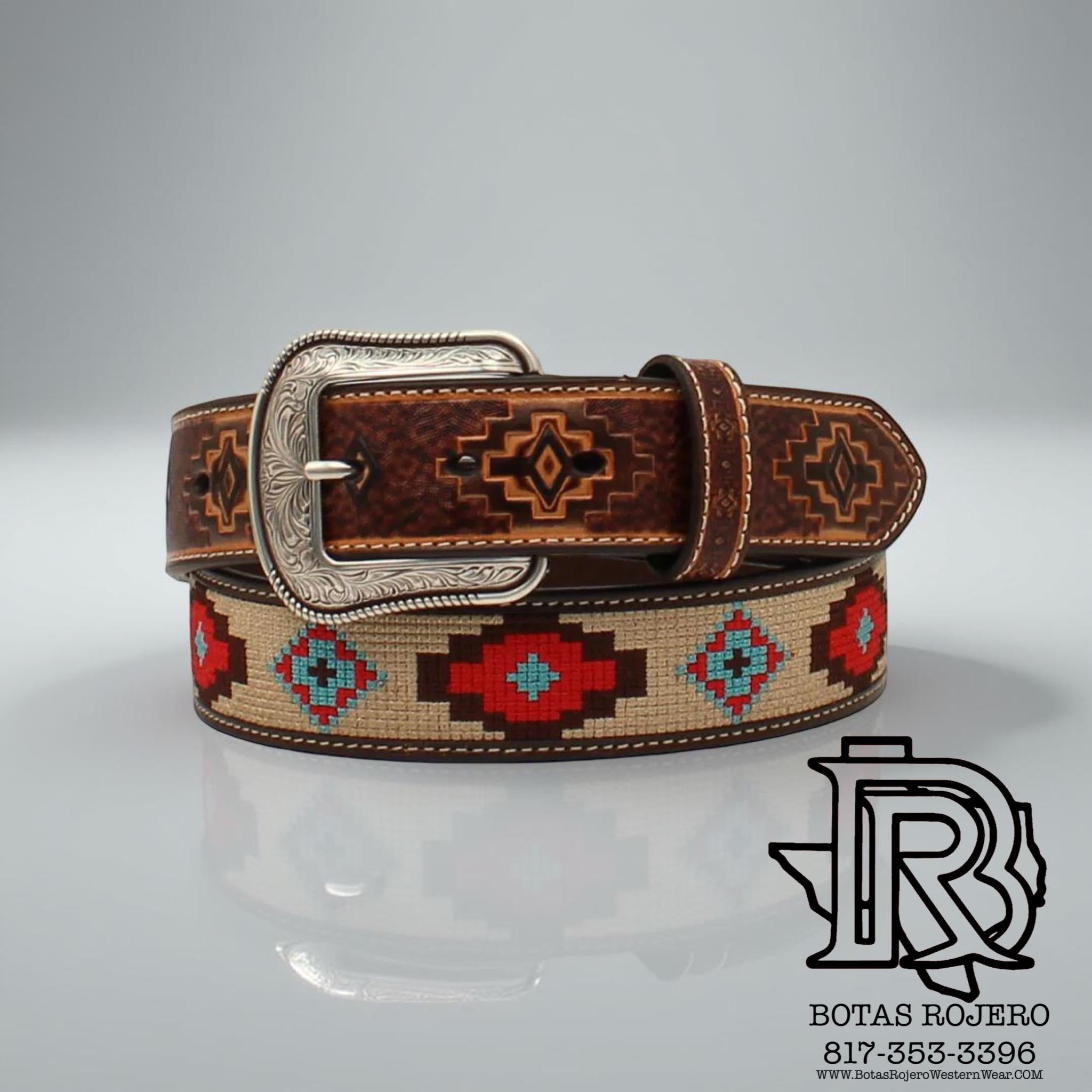 “ Dakota “  | MEN WESTERN AZTEC BELT RED D100012808