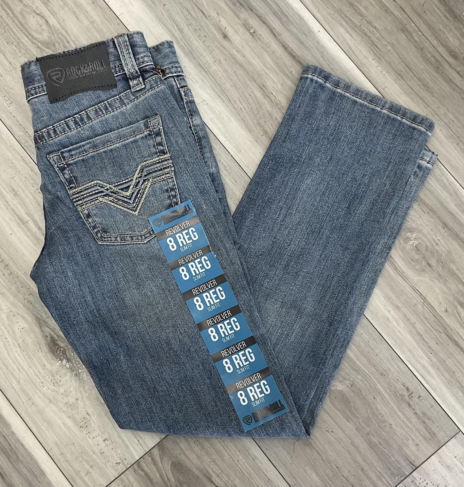 ROCK & ROLL BOY’S LADDER STITCH SLIM FIT LIGHT VINTAGE  JEANS| BB1RD08586