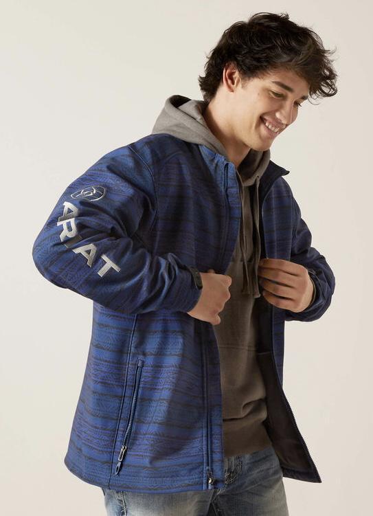 ARIAT MENS LOGO 2.0 MIDSUMMER NIGHT/ rock climb SOFTSHELL JACKET | 10046789