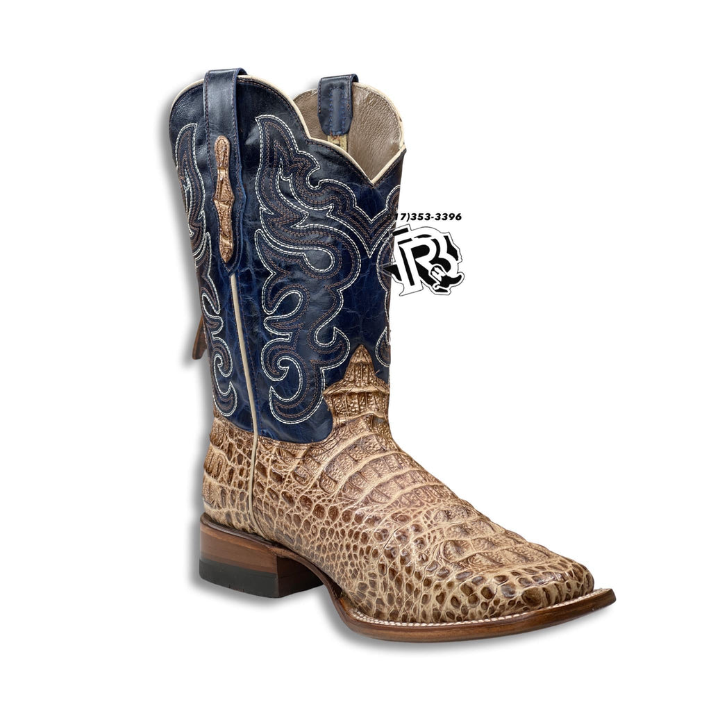 -CAIMAN HORNBACK ORIX PRINT | MEN WESTERN SQUARE TOE BOOTS