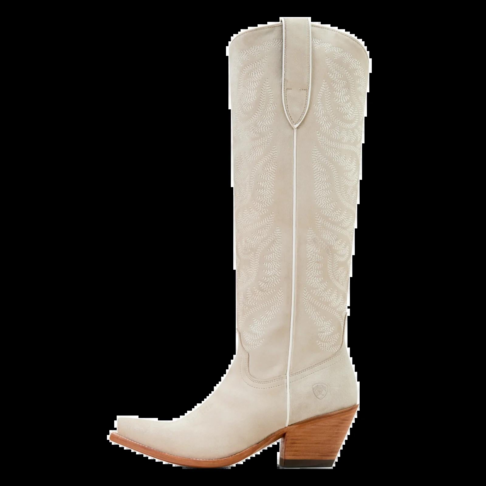 Ariat Ladies Laramie Oyester Suede Stretch fit western boot |10061215