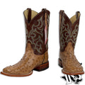 OSTRICH COGNAC ORIGNAL | JUSTIN BOOTS MEN SQUARE TOE WESTERN BOOTS 8516