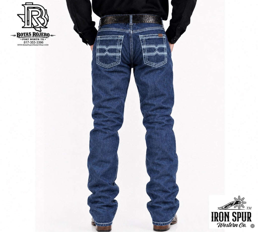 04 | BOOTCUT IRON SPUR DARK BLUE WESTERN MEN JEAN