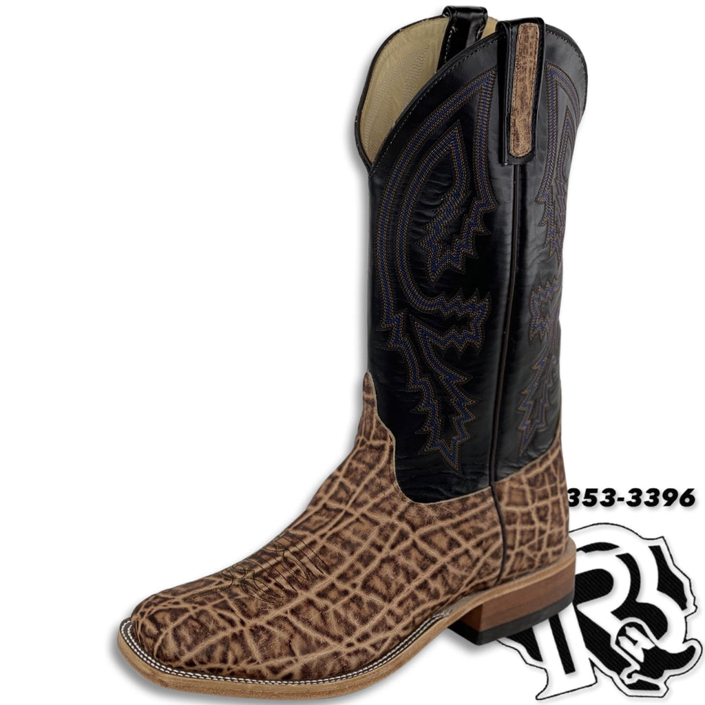 “ Chisholm “ ELEPHANT TAN  ANDERSON BEAN MEN SQUARE TOE WESTERN BOOTS