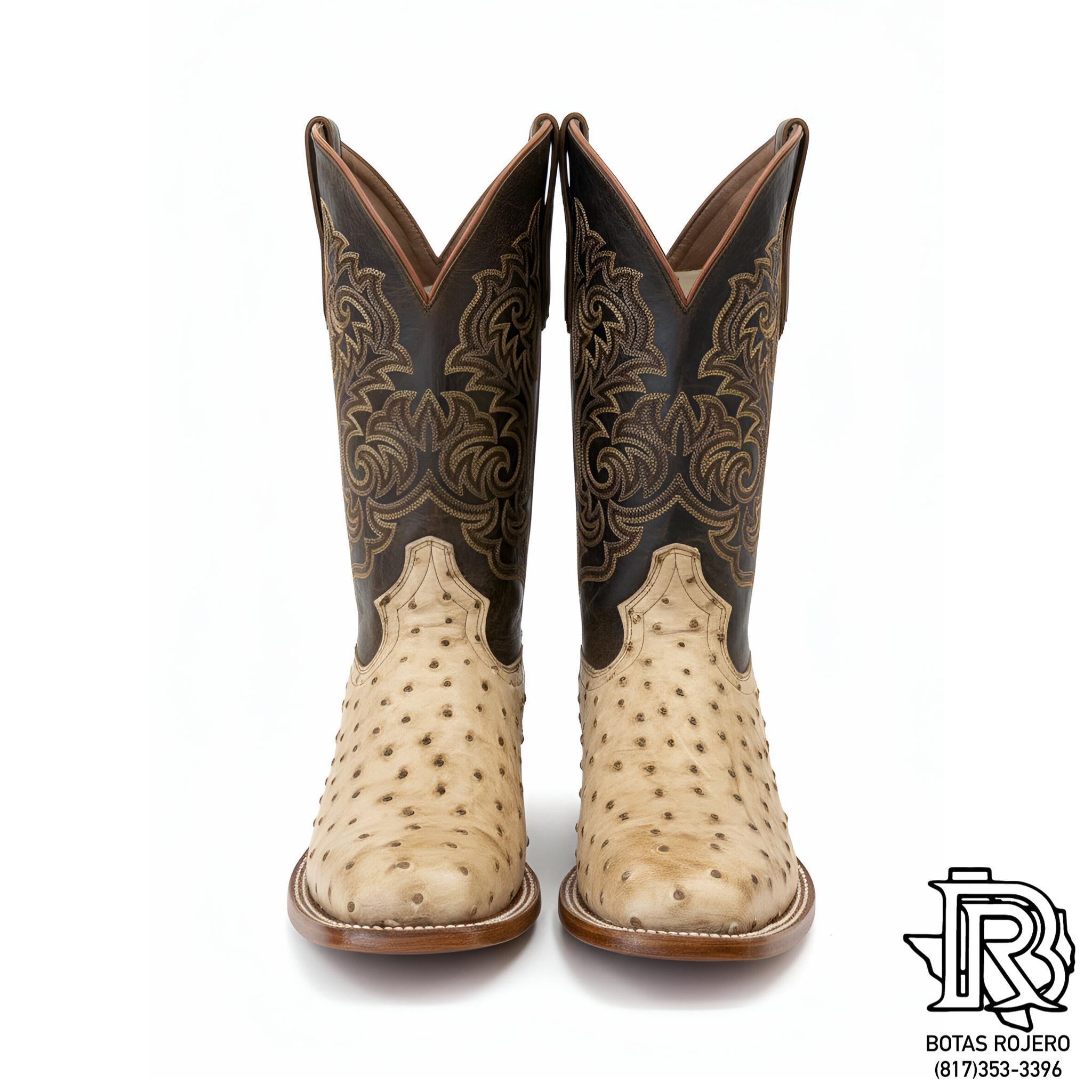ROLANDO MEN’S ORIGINAL OSTRICH BOOTS