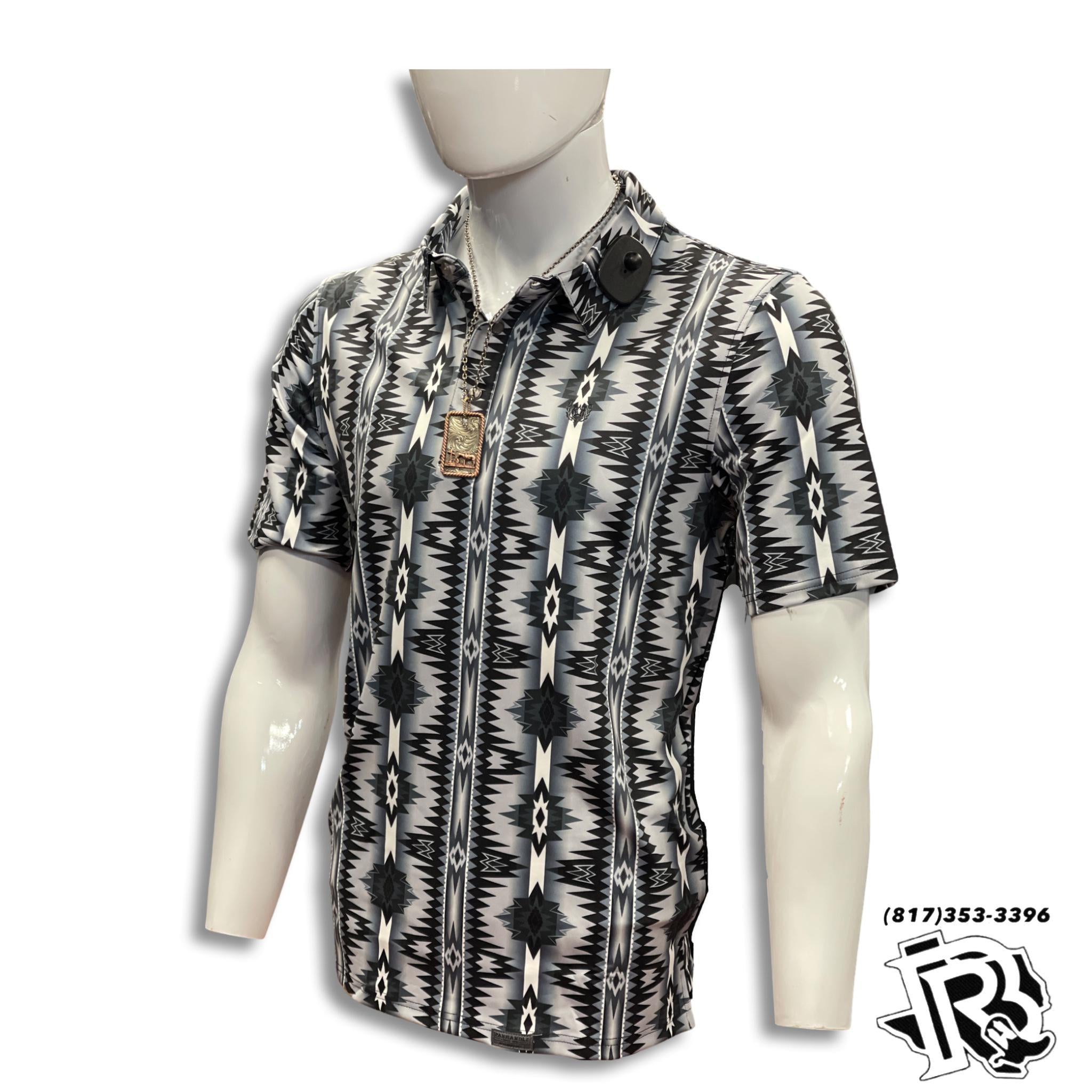 “ Shane “ |  MEN POLO SHIRT MINT AZTEC SHORT SLEEVE  PPMT51R0WM