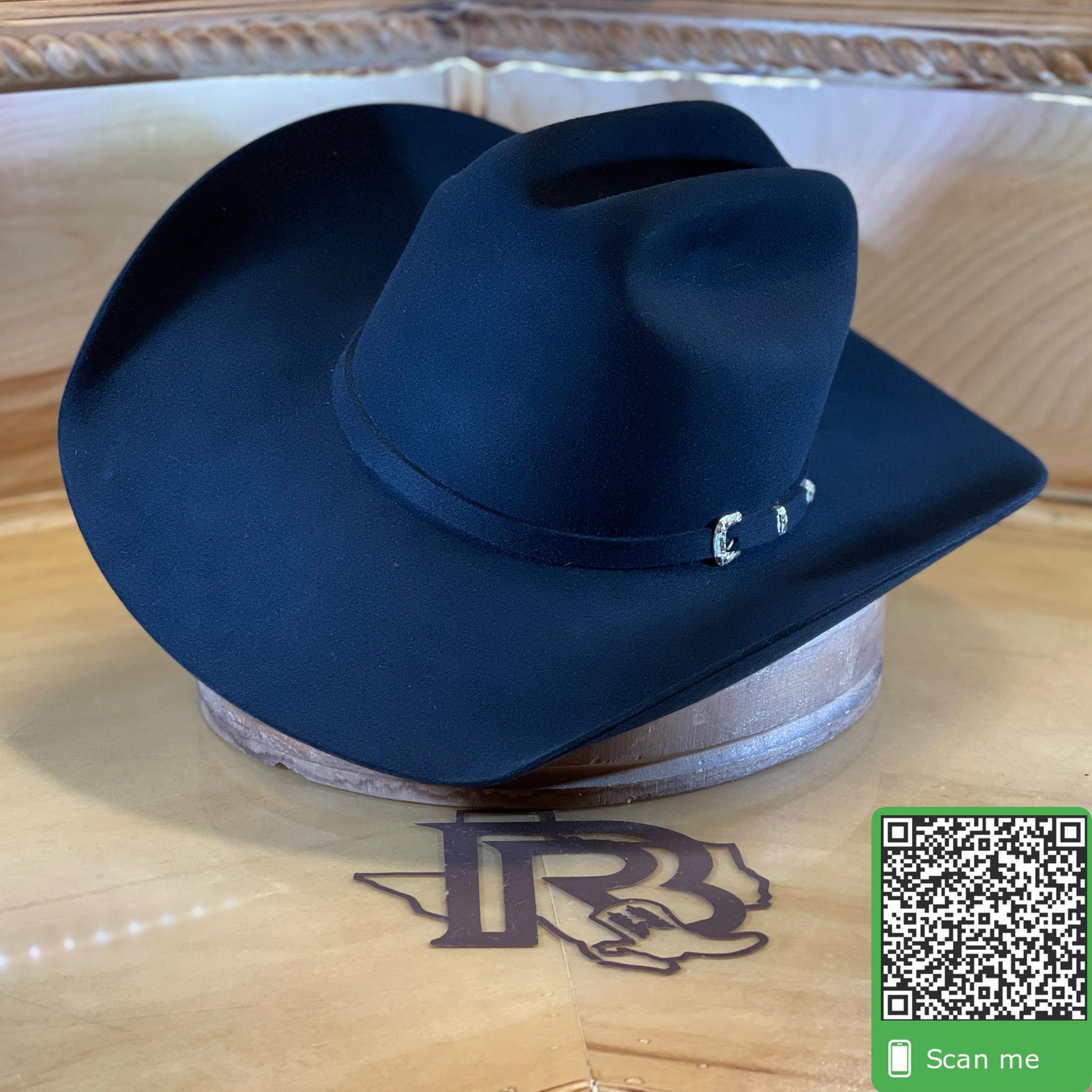 30X BLACK “ EL PATRON “ | STESTON FELT COWBOY HAT