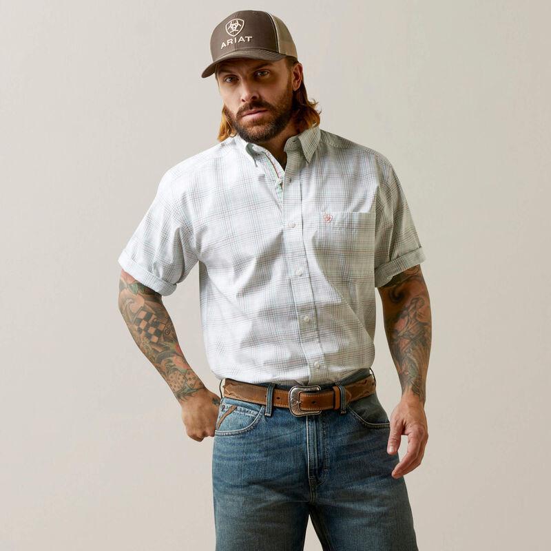Men’s ARIAT white Pro Series Alec Classic Fit Shirt | 10045077