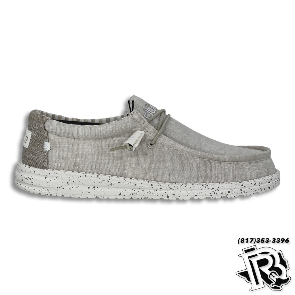 HEY DUDE WALLY CHAMBRAY STONE BEIGE (110060707)