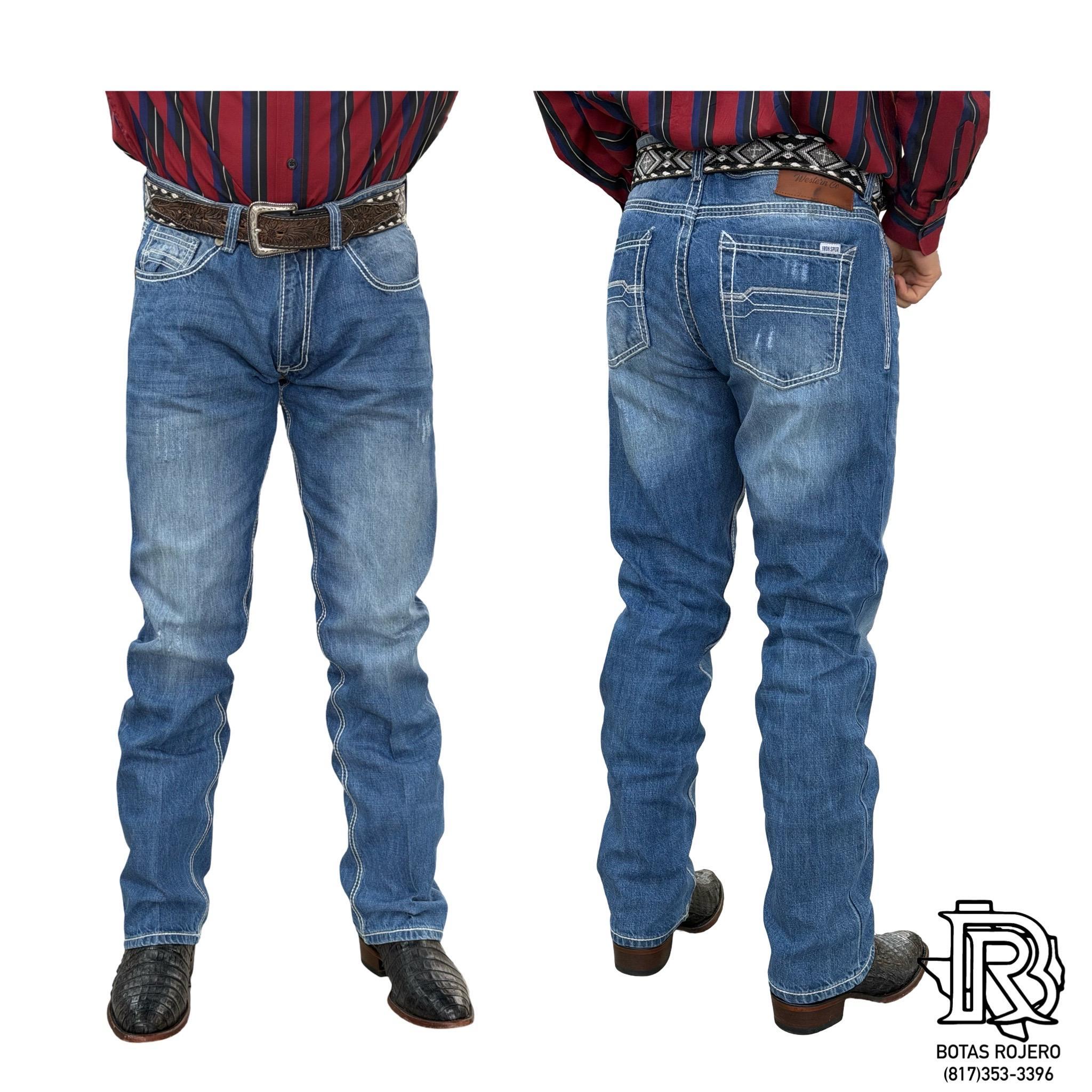 01 | STRAIGHT | LIGHT BLUE | IRON SPUR | MEN WESTERN JEANS