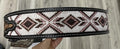 BLACK SAND DIAMOND “ | IRON SPUR BELT HANDMADE TOOLED LEATHER 1.75 INCH