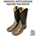“ Westward “ | ORIGNAL RATTLESNAKE MEN SQUARE TOE WESTERN BOOTS
