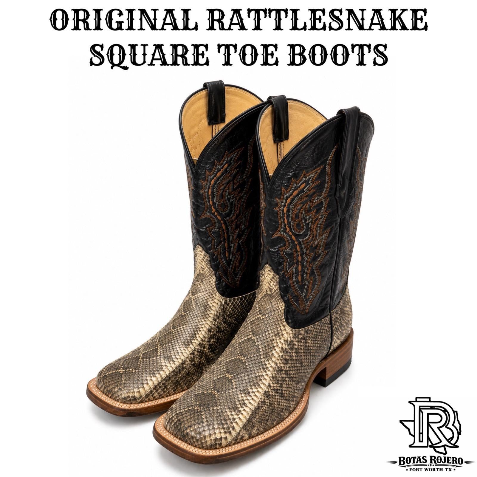 “ Westward “ | ORIGNAL RATTLESNAKE MEN SQUARE TOE WESTERN BOOTS