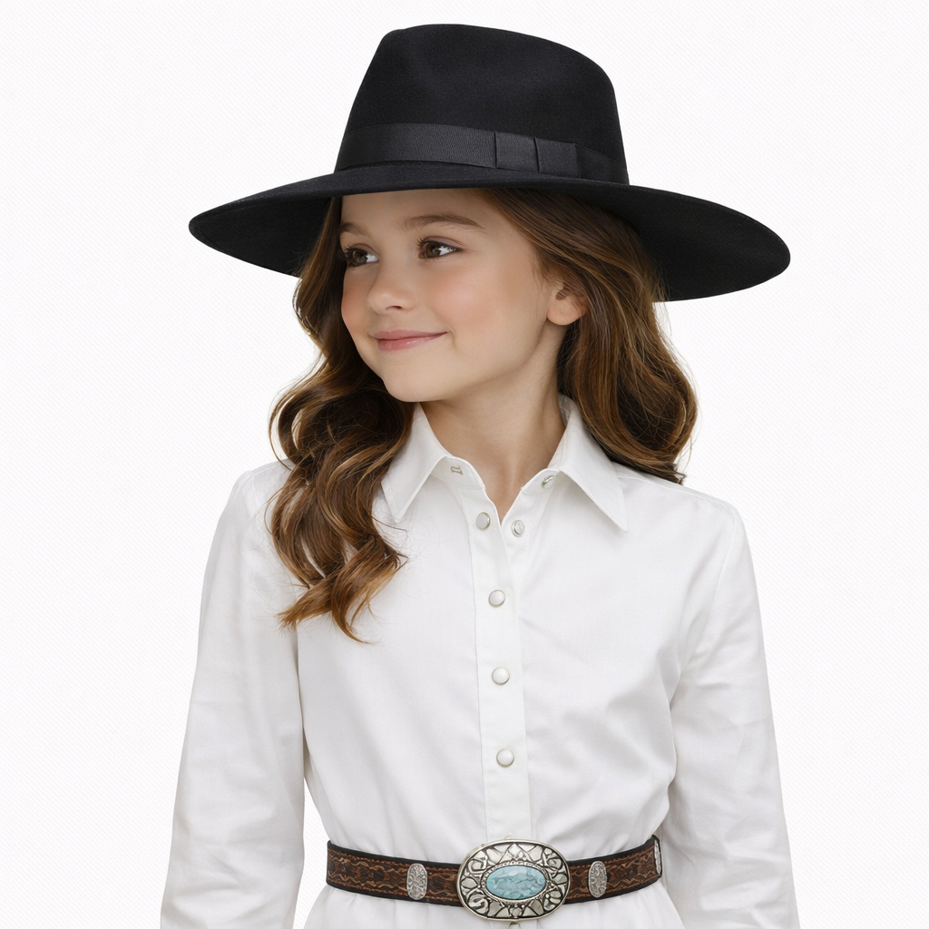 “ TEAR DROP “ | (YOUTH) PINCH FRONT FASHION/WESTERN HAT