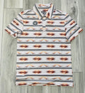 ROCK & ROLL MEN’S NATURAL AZTEC PRINTED POLO |BM51T08721
