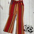 RED SERAPE BELL BOTTOMS