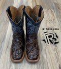 Christian brown fish print kids boot