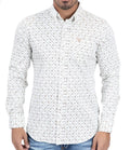 ‘’ALDEN’’ PLATINI MEN’S MODERN FIT WHITE LONG SLEEVE SHIRT |CWL11340