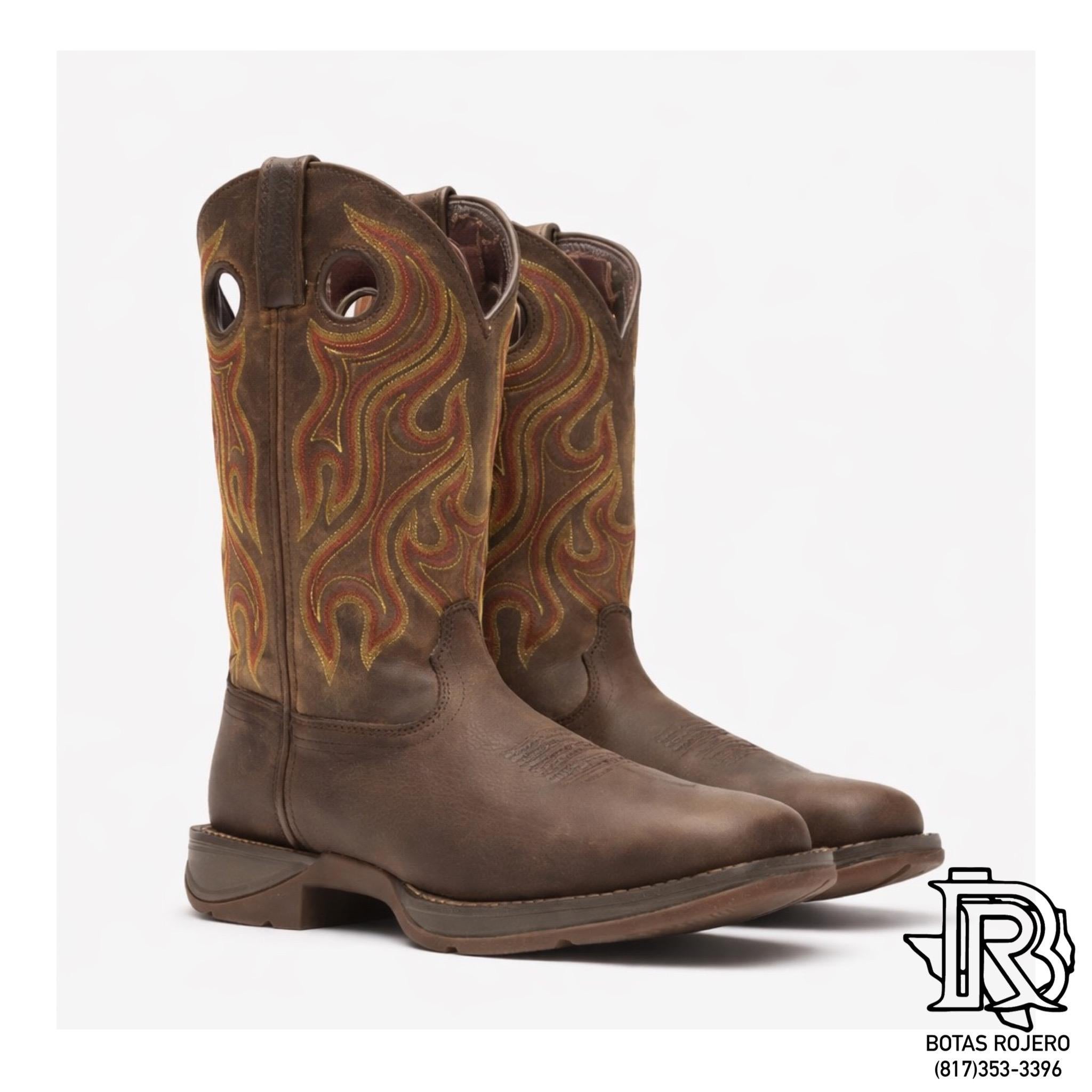 DURANGO NO STEEL TOE | Rebel Dark Chestnut Western Boot DDB0317