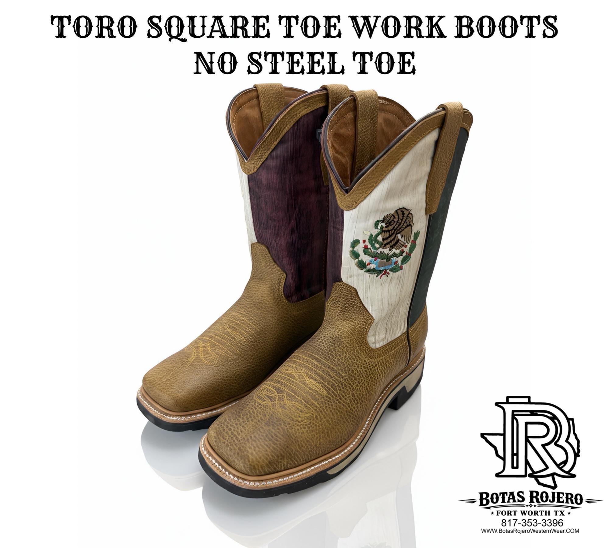 NO STEEL TOE | TORO SQUARE TOE WESTERN BOOTS