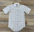 MENS PANHANDLE SHORT SLEEVE CHECK SNAP SUNSHINE SHIRT | PMN3S03327