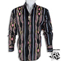 AZTEC PINK | MEN WANGLER WESTERN LONG SLEEVE SHIRT