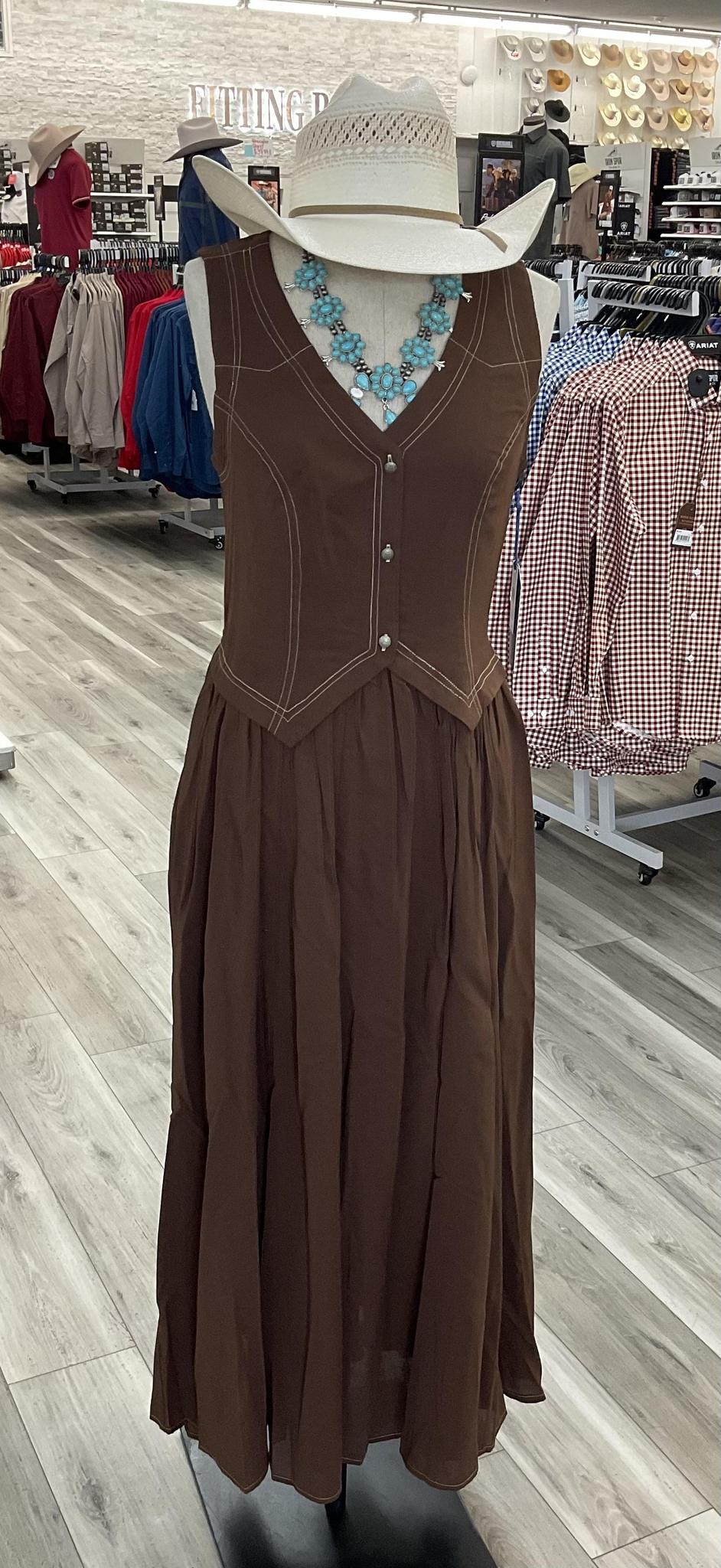 PANHANDLE WOMEN’S CHOCOLATE VEST DRESS | LWD0R09658