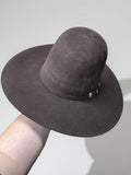 “ 4X CHOCOLATE JR “ | IRON SPUR ™️ WESTERN WOOL HAT OPEN CROWN KIDS