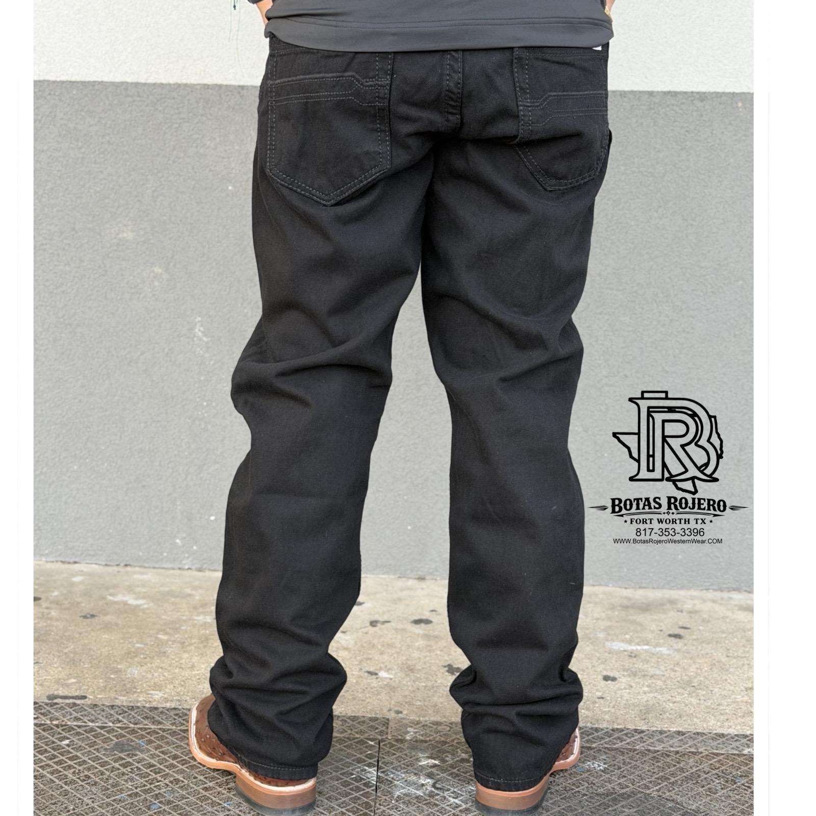 01 | IRON SPUR | STRAIGHT | BLACK | MEN WESTERN JEANS