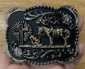 ‘’CROSS’’ COWBOY PRAYING WESTERN BUCKLE