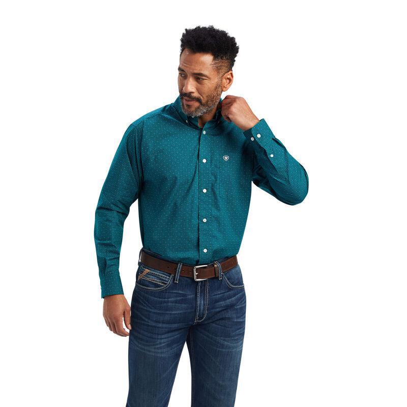 MEN'S ariat  Benson Classic Fit Shirt Everglade shirt |10041826