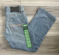 ROCK & ROLL MEN’S LADDER STITCH PISTOL STRAIGHT MEDIUM WASH JEANS | BM1PD08583