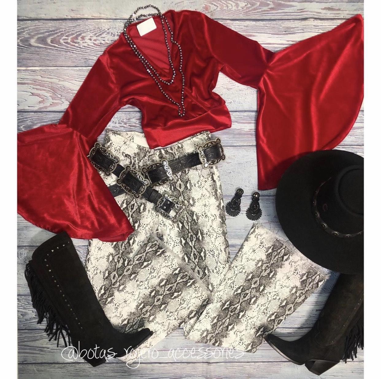Snake Print Bell Bottoms