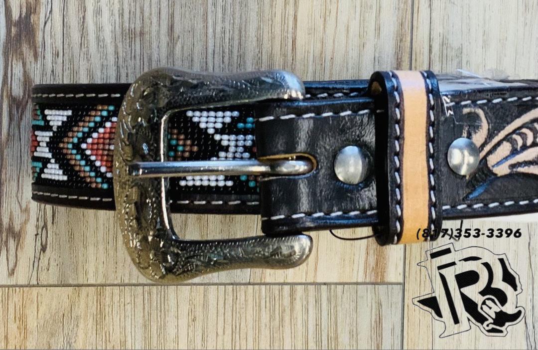“ Aaron  “ |BOYS  SOUTHERN WESTERN BEADED COWBOY BELT KH-3024K