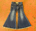 Girls dark detail button bell jeans medium wash | RRGD7PR0S4
