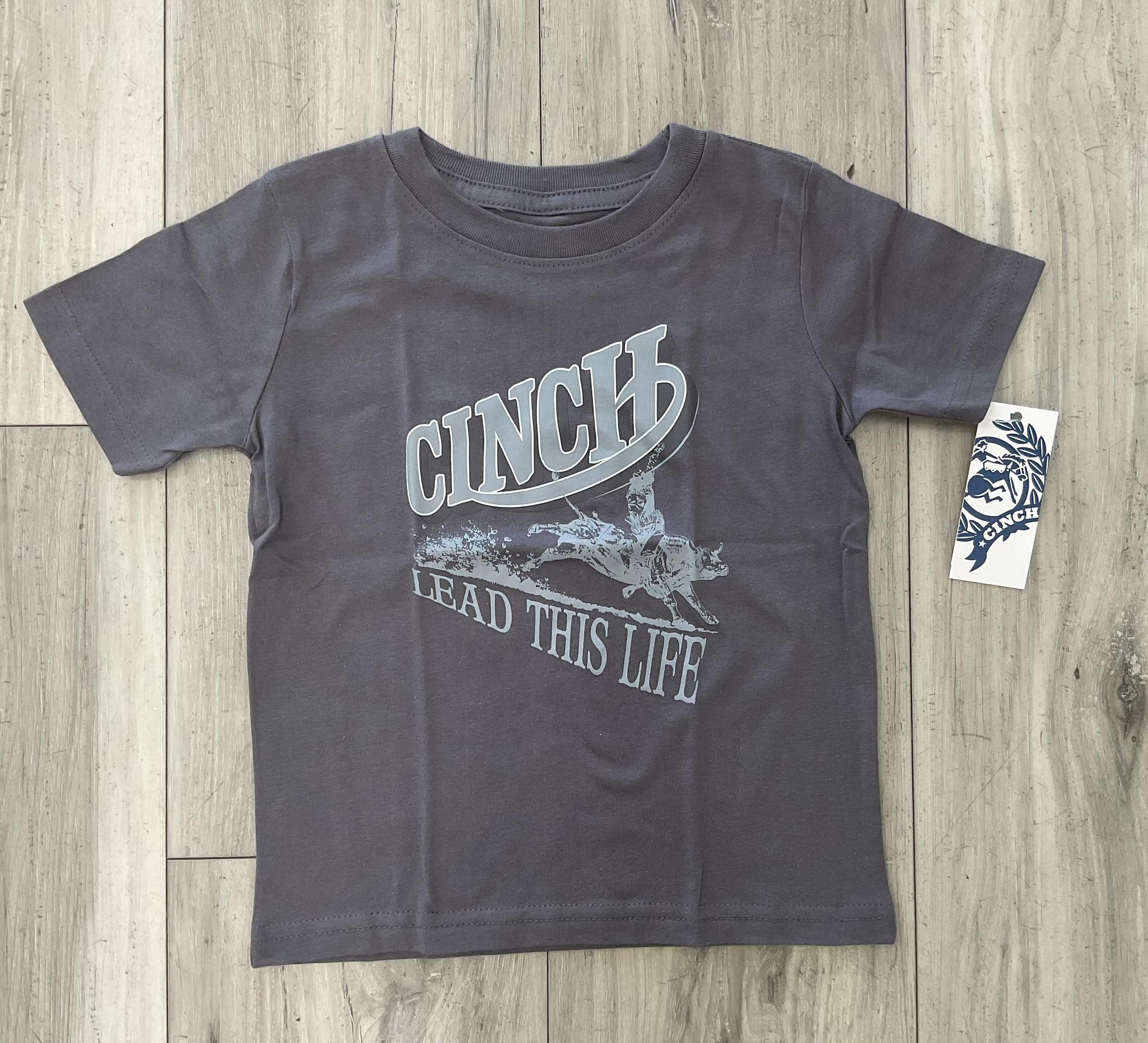 CINCH BOY’S CHARCOAL TEE |MTT7672072