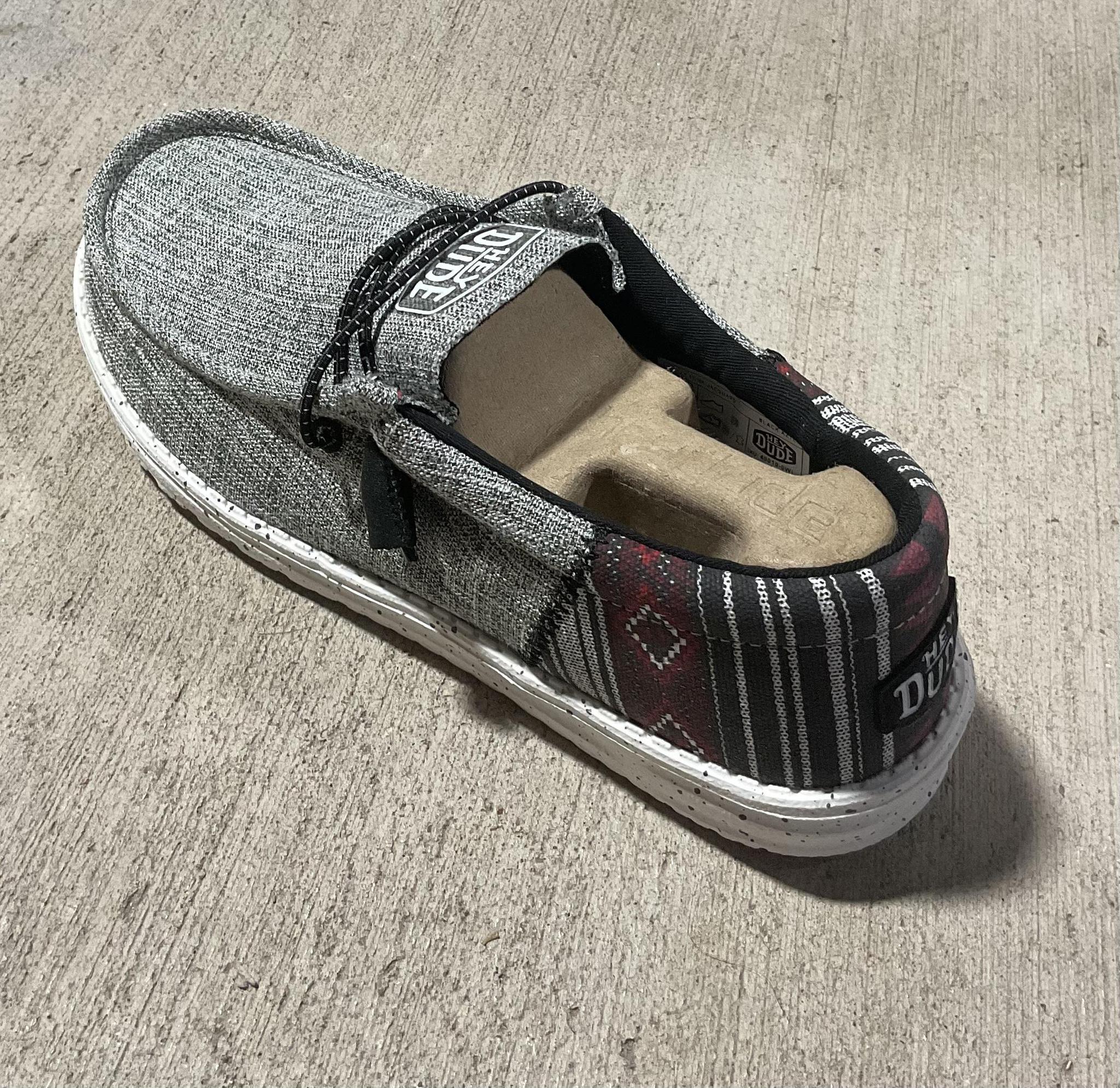 Mens hey dude Wally funk jacquard black aztec | 40010-0WI