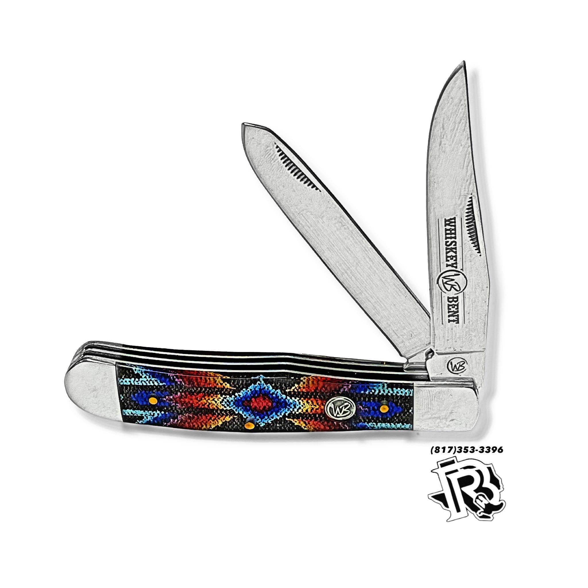 “ Christopher  “ | WHISKEY BENT WESTERN MULTI COLOR  KNIFE (WB11-03)