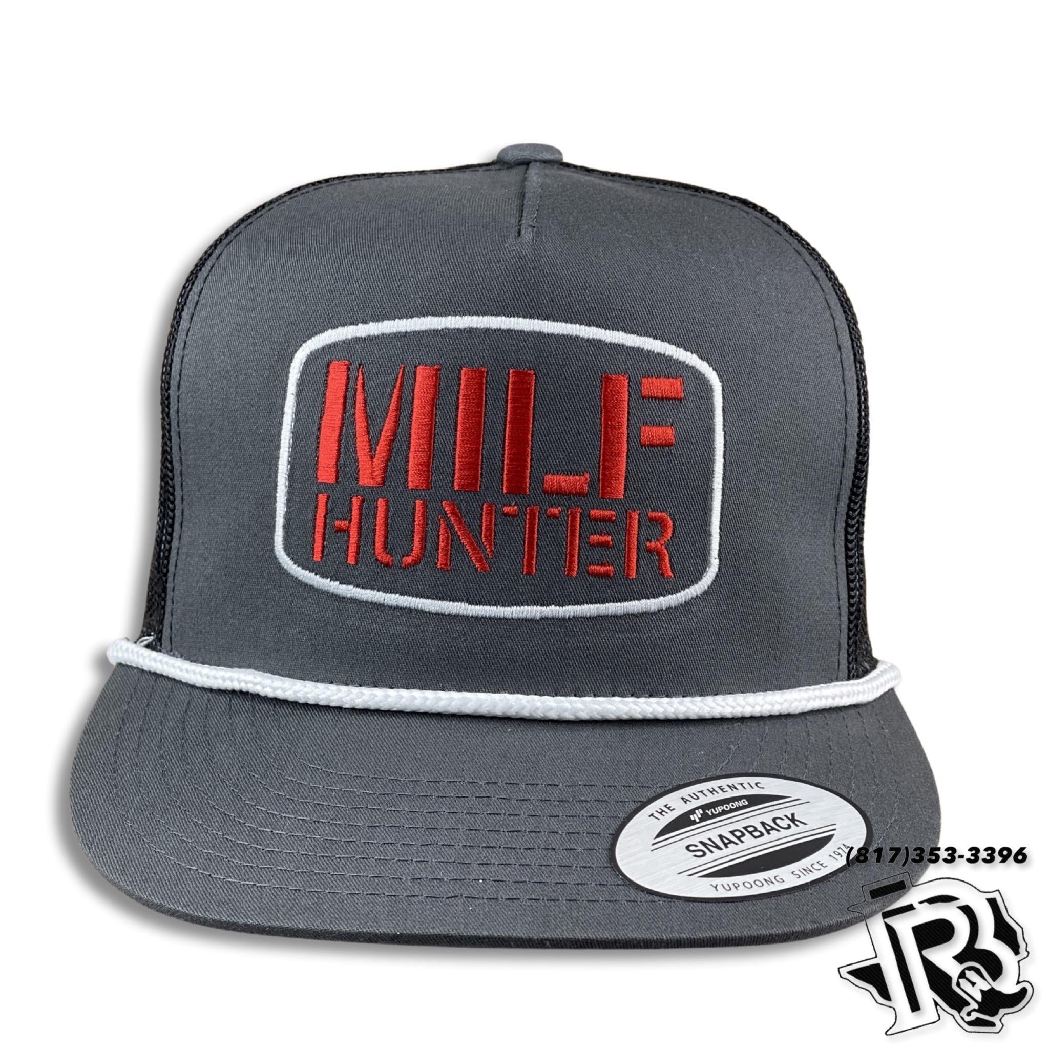 MI-LF HU-NTER EDITION | BY BR CAPS TRUCKER CHARCOAL WITH VINTAGE ROPE
