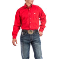 Cinch Men's Solid Red Button Down Shirt |MTW1103313