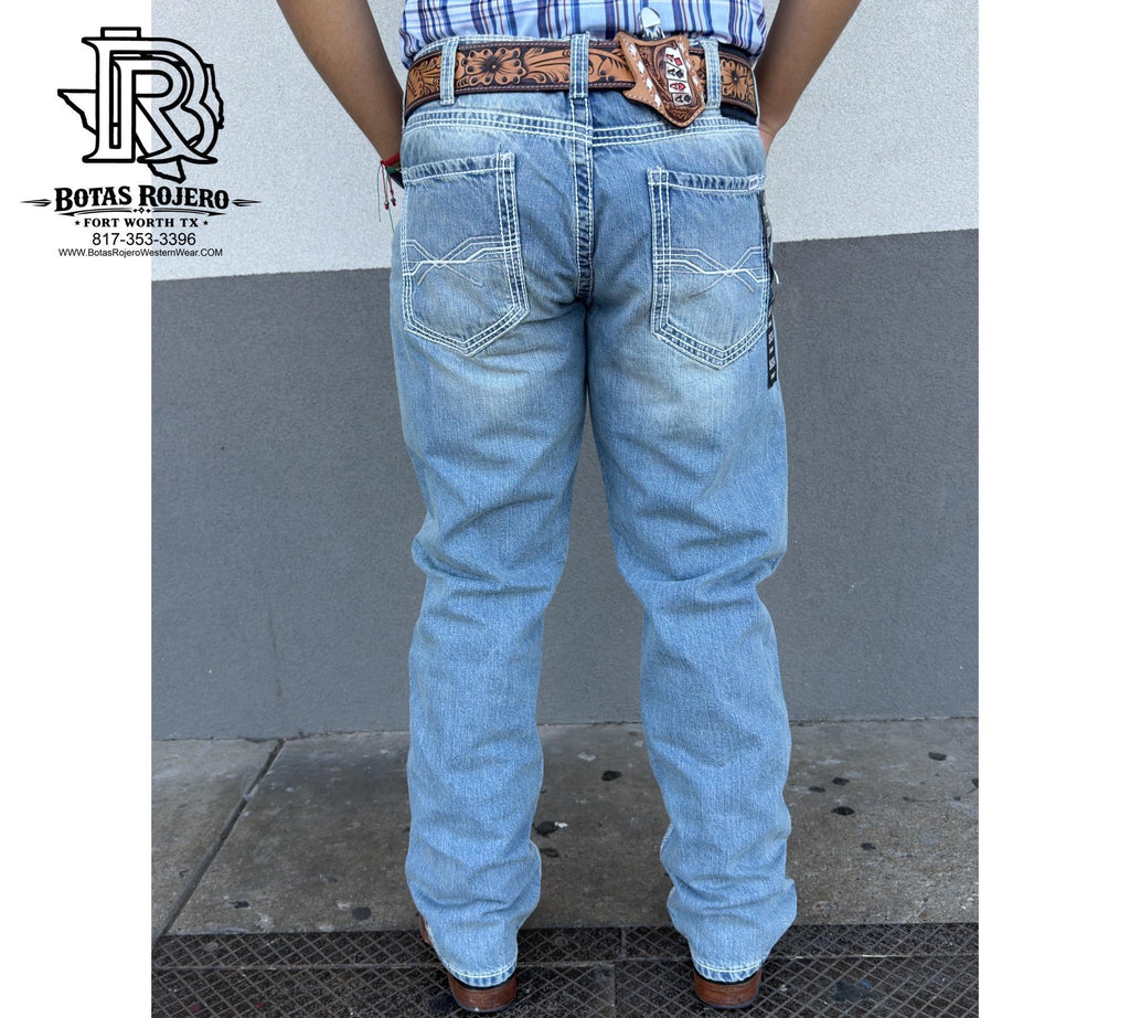 07 | Iron Spur Men’s Straight-Leg Western Jeans – Light Wash