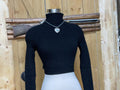 Women’s black turtleneck