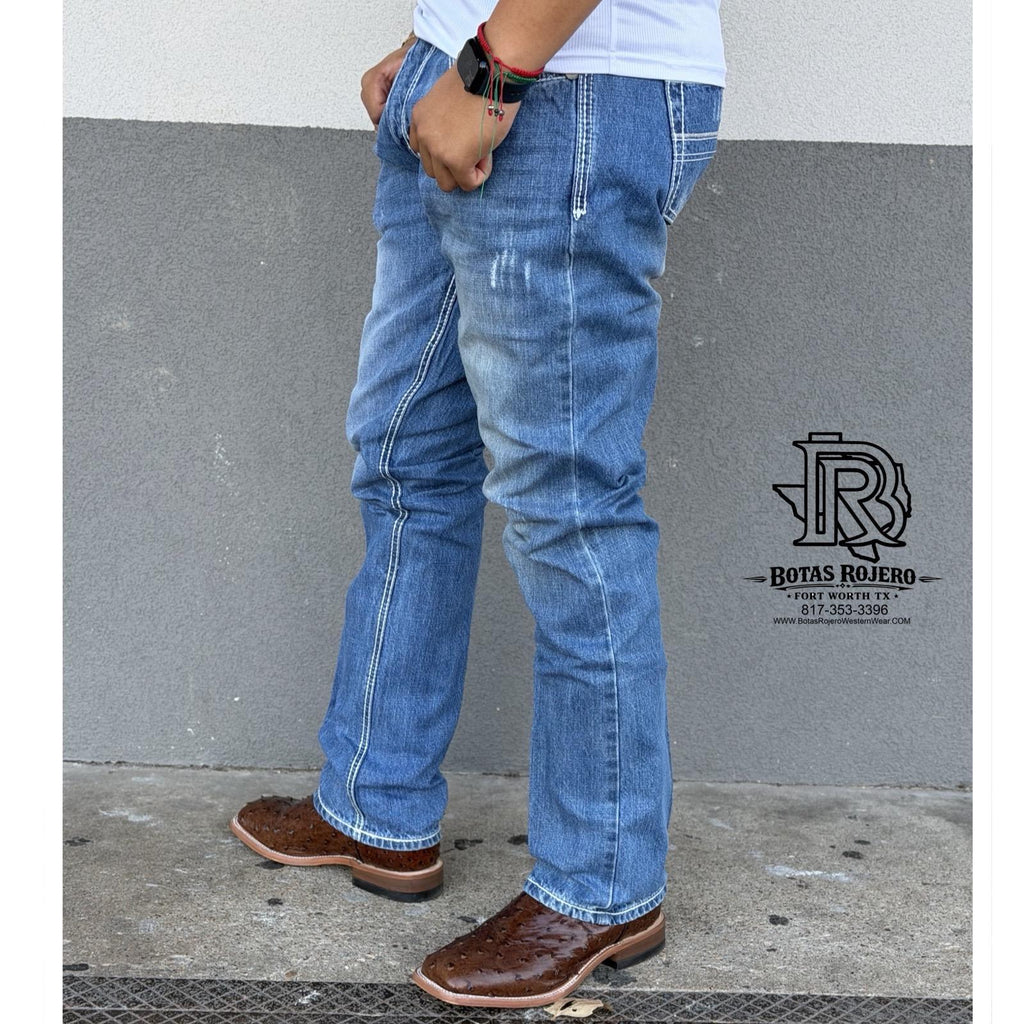 01 | STRAIGHT | LIGHT BLUE | IRON SPUR | MEN WESTERN JEANS