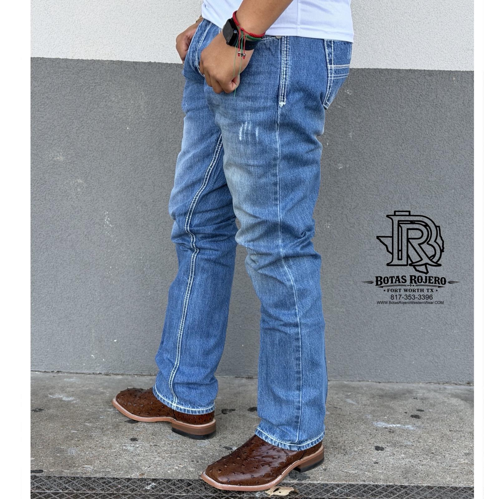 01 | STRAIGHT | LIGHT BLUE | IRON SPUR | MEN WESTERN JEANS