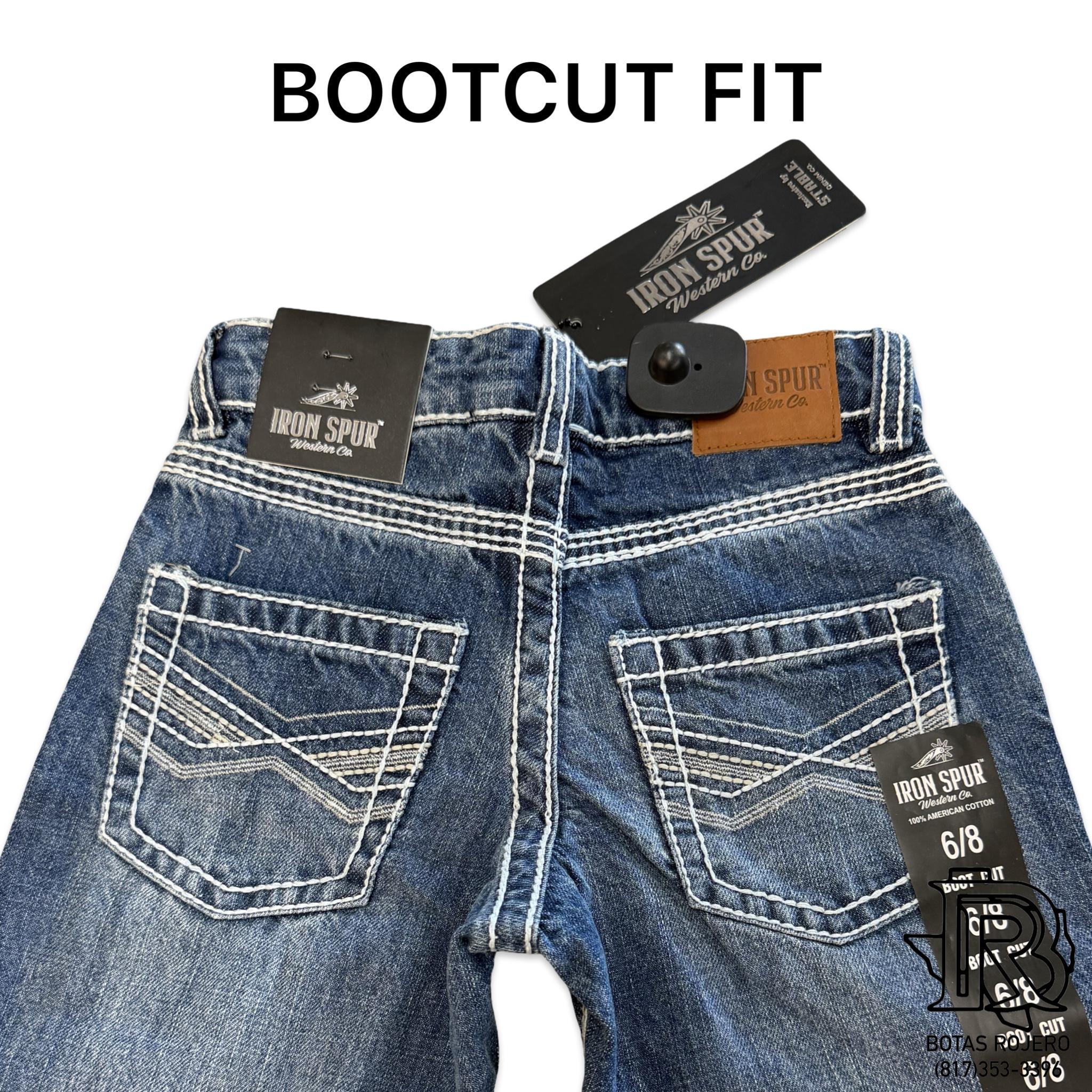 02 KIDS | DARK WASH | BOOTCUT | IRON SPUR | BOYS WESTERN JEANS