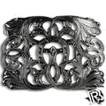 BELT BUCKLE ‘LUCKY HORSE SHOE’’ | METAL TOOLED WESTERN COWBOY BUCKLE