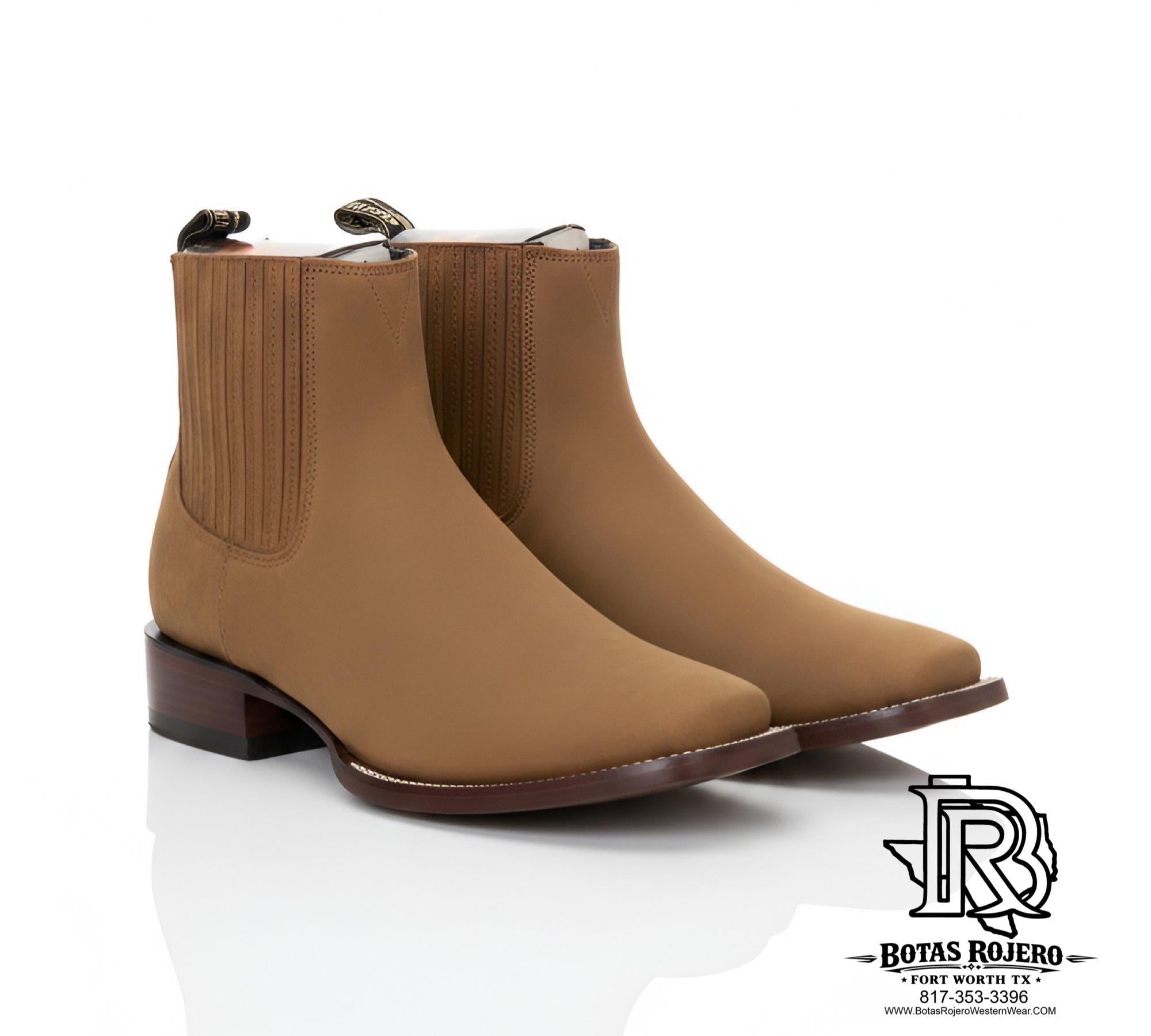 BOTINE PUNTA CUADRADA LOS ALTOS BOOTS COLOR TOPO