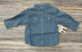 BOYS WRANGLER LONG SLEEVE TURQUOISE SHIRT | 112352743