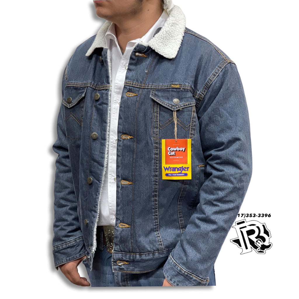 “ Easton “  | WRANGLER GRIZZLY DENIM JACKET VINTAGE MEN JACKET 74256RT